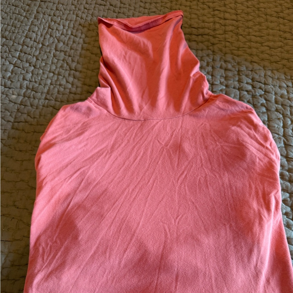 Peruvian Connection Coral Long Sleeve Turtleneck